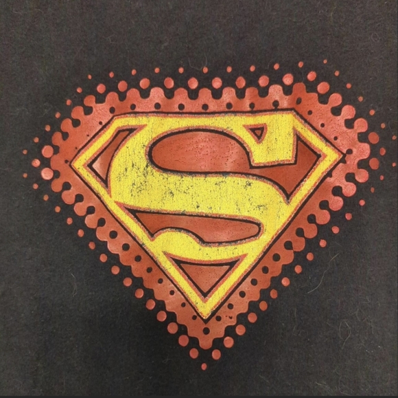 SOLD small women's super man Y2K super cute baby tee tag worn off - Picture 3 of 5